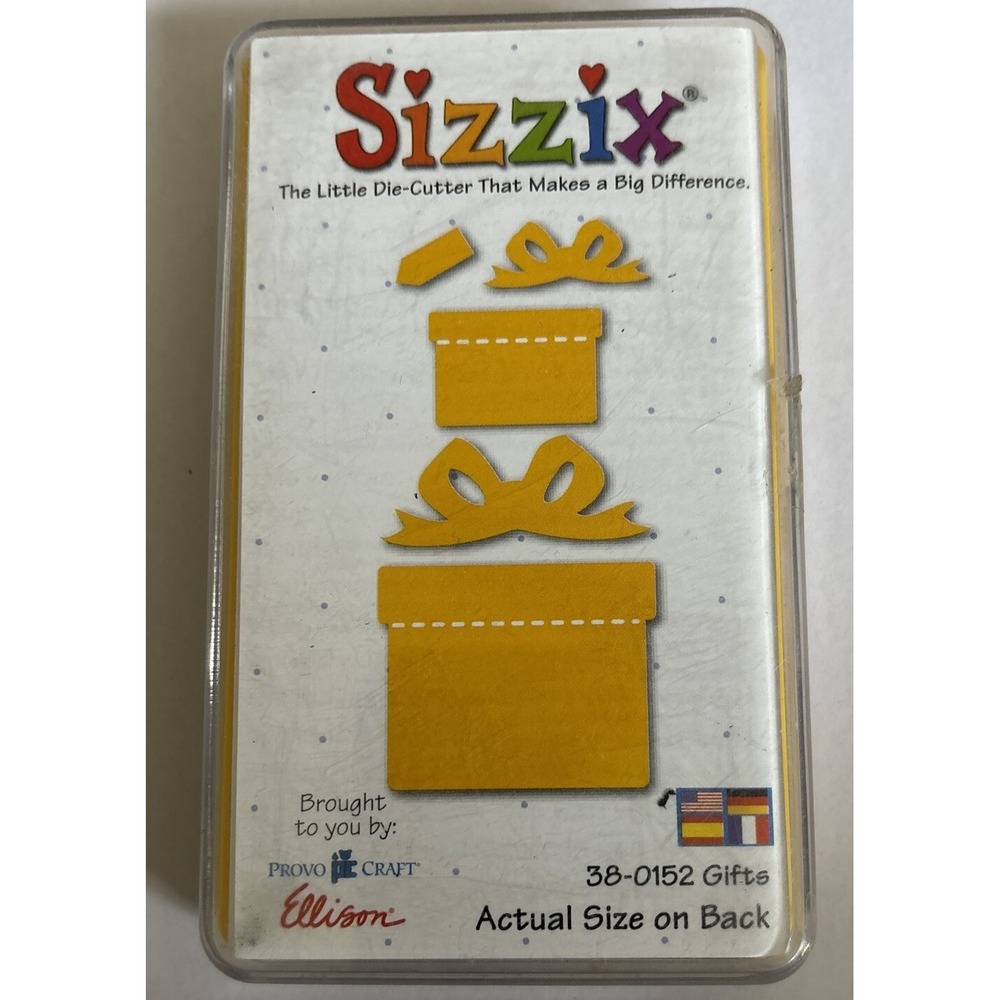 Sizzix Ellison‎ Provo Craft Gifts Die Cutter 38-0152 Birthday Holiday Scrapbook